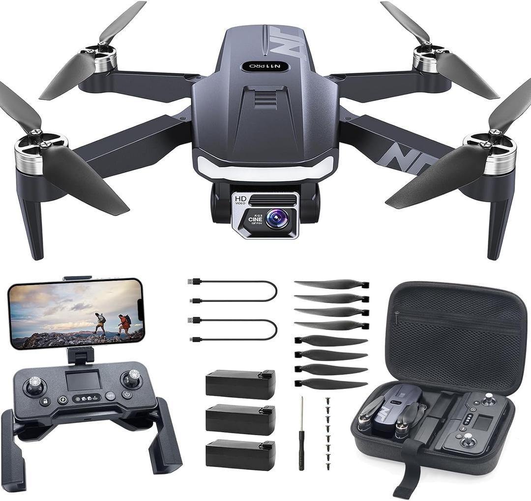 Professional 4K Camera Drone N11 PRO GPS Quadcopter for Beginner Adults Smart Auto Tracking & Safety Return Long Flight Time with 5G FPV Transmission