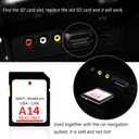 A14 Navigation SD Card,2023 Latest Version US & Canada Maps Car GPS Navigation System SD Card GM5T-19H449-AH Compatible with Ford Lincoln,Road Trip Essentials