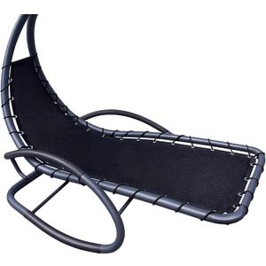 Hammock Chair Replacement Fabric 88"27" Heavy-Duty 600D Oxford Seat with Carabiners | UV-Resistant & Waterproof Swing Replacement for Patio & Garden (Fits Most Standard Frames, Black)