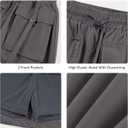 luvamia Skorts for Woman High Waisted Cargo Pocket Elastic Waist Fast Dry Casual Hiking Tennis Sports Skirts with Shorts (S)