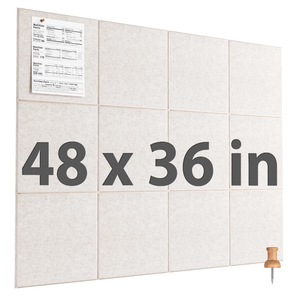 MaxGear Large Cork Board for Wall 48" x 36", 12 Pack Felt Wall Tiles with Pushpins, Light Tan Bulletin Board, Pin Board Tack Board for Office, Home, Decoration MaxGear Large Cork Board for Wall 48" x 36", 12 Pack Felt Wall Tiles with Pushpins, Light Tan Bulletin Board, Pin Board Tack Board for Office, Home, Decoration