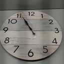 Wall Clock Silent Non-Ticking Wooden Clocks Battery Operated 8 Inch Small Country Retro Rustic and Beach Style Decorative for Kitchen, Home, Bathroom, Bedroom (Blue)