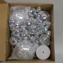 54 Pcs Mini Silver Disco Balls - Hanging Mirror Ornaments for Party, Wedding, Christmas Supplies (1.2 Inch, 2 Inch, 3.2 Inch, 4 Inch)