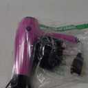 Conair Hair Dryer with Retractable Cord, 1875W Blow Dryer, 3 Heat Settings, 2 Speeds, Blow Dryer with Diffuser and Concentrator Attachments, Ionic + Tourmaline Technology, Pink