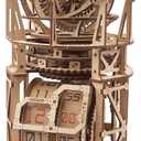 UGEARS Astronomer Table Clock with Tourbillon - 3D Wooden Puzzles for Adults Model Kit - Mechanical Clock Kit Functional DIY Wood Model Kits for Adults, 3D Puzzle for Puzzle Lovers