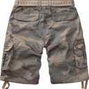 TRGPSG Women's Hiking Shorts, Bermuda Cargo Shorts 8069 C34 Camo, 8