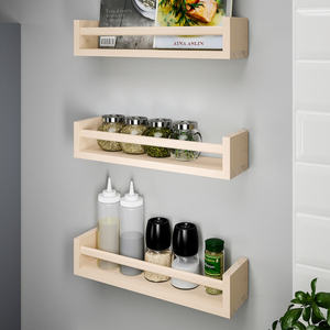 Floating Shelves, Wall Mounted Nursery Shelf-Wood Bookshelf Wall Shelves for Kitchen Spice Rack Bedroom and Living Room Baby Nursery Decor