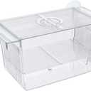 Pawfly Aquarium Fish Breeding Box Acrylic Hatchery Incubator Tank with Suction Cups Small Isolation Box for Baby Small Fish Shrimp and Betta
