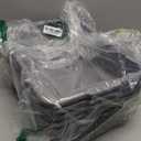 5-Pack Commercial Bus Tubs Box/Tote Box, Plastic Storage with Handles, Wash Basin Tub 8 Liter (Gray)