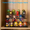 HENABLE 4 Tier Perfume Organizer Stand, Acrylic Risers Display Stands, Display Risers, Perfume Shelf Dessert Display for Party, Figure Stand Funko POP Shelves, Black Cupcake Stand Holder