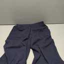 Womens Wide Leg Harem Pants Palazzo Boho Casual Loose Elastic Waist 2025 Travel Vacation Outfits with Pockets, Color: A - Navy, Size M