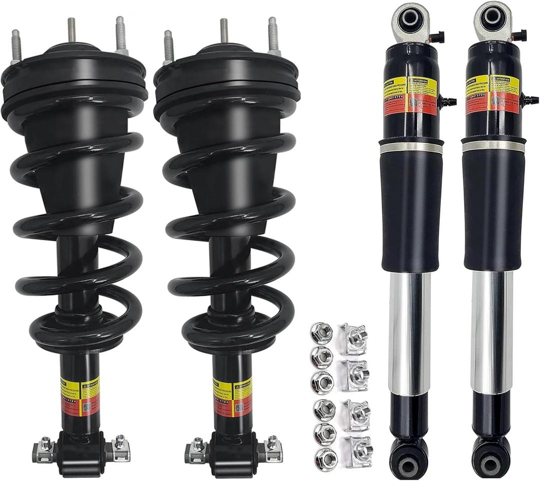 LUFT MEISTAR 19353951 23487280 4PCS Front & Rear Shocks Struts Assembly Magnetic Ride Control Suspension Compatible with Cadillac Escalade fits for Chevy Avalanche Tahoe Suburban Yukon XL 2007-2014
