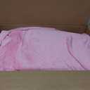 SmoothNovelty 6 Pcs Fleece Throw Blanket Bulk for Kids Soft Plush Flannel Throw for Kids Girl Sleepover Slumber Night Galentine's Party Bed Couch(Pink,51 x 71 Inch)