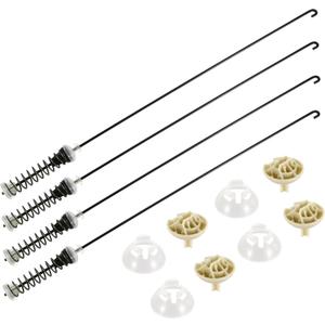 W11217817 WTW4850HW1 WTW4855HW1 WTW4855HW2 WTW4855HW3 WTW4955HW1 WTW4955HW3 WTW4950HW1 WTW4655JW2 Washer Suspension Rod Kit 26.45 inch Fit for Whirl-pool Washer,also fit for May-tag MVWC465HW2