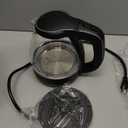 OVENTE Electric Kettle, 1.5L Borosilicate Glass Countertop Water Heater and Boiler for Coffee or Tea, BPA-Free, Auto Shut-Off, Boil-Dry Protection, Removable and Washable Spout Filter, Black KG83B (1.6 Quarts)