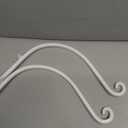 AJART White Plant Hanger Outdoor: 12-Inch Plant Hooks for Wall Indoor - Metal Plant Bracket Hook for Hanging Flower Baskets