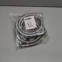 Kabel-Elektro 4 Ft. washing machine hoses Set (Straight / 90 deg.). Wide internal Diameter, 3/4 inches connector compatible NPT faucets and washing ports, Stainless Steel, PVC