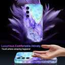Casetego for Galaxy S25 Case,Compatible with MagSafe,[Military Grade Drop Test] Full Body Protection Slim Shockproof Rugged Marble Women Case for Samsung Galaxy S25 6.2 inch,Cobalt Violet