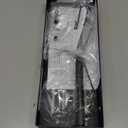 Paper Towel Holder Wall Mount for Kitchen, Easy One-handed Operation Design, Self Adhesive Paper Towel Holder with Shelf for Bathroom, RV Paper Towel Rack Paper Roll Holder with 2 Hooks, Black