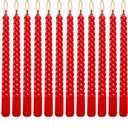 WPONSZU4.54.5 out of 5 stars(866)10 Inch Red Spiral Taper Candles Set of 12 Pack Unscented Dripless Candlesticks for Christmas,Dinner,Party,Brithday,Wedding and Home Decoration