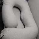 Momcozy Pregnancy Pillows with Cooling Cover, U-Shaped Full Body Maternity Pillow for Side Sleepers 57 Inch - Support for Back, Hip, Belly, Legs for Pregnant Women (Grey- Cooling Fabric)