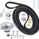 WE25X205 WE25M40 Dryer Drum Bearing Replacemnt Kit Contains WE12M29 Drum Drive Belt WE1M333 Drum Bearing Slide - Compatible With GE Hotpoint Replaces AP2619300,784658,PS267529
