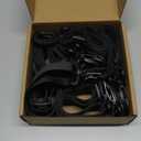 48 Inch Adjustable Carabiner Bungee Cords with 190 Lbs Max Break Strength - Adjust from 28" to 48" - Heavy Duty Flat Carabiner Bungee Straps with Upgraded Hooks for Tents, Cargo, Luggage, etc (4 Pcs)