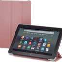 Nupro Tri-fold Standing Case for Fire HD 8 Tablet, Plum (10th Gen, 2020 Release)