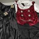 Lingway Toys Kids Vampire of Darkness Costume for Boys Halloween Dress Up Parties with Accessories (XS 3T-4T, Black/Red)