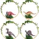 4 Set Dinosaur Party Decorations Dinosaur Birthday Decorations Dinosaur Centerpieces for Birthday Party Table Centerpiece 3D Dino Safari Jungle Animal Theme Table Decor Party Favors