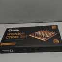 Chess Armory Wooden Chess Set 15 Inch - Classic Handcrafted Game Board for Adults and Kids with Extra Queen Pieces and Storage Box - Ideal for Home and Travel - Non-Magnetic