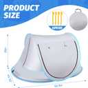 Baby Beach Tent, Pop Up Toddler Travel Bed for Boys or Girls, Sun Shade for Toddler Camping, Infant Portable Sun Shade, Summer Beach Baby