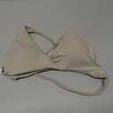 Aoxjox Women's Workout Sports Bras Fitness Metamorph Sienna Twist Bra Yoga Crop Tank (Beige, M)