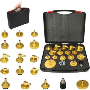 OURANTOOLS Brake Bleeder Kit - 17PCS Master Cylinder Bleeding Kit Tool with Quick Connector for Honda, Toyota & Most Vehicles - Brake Fluid Bleeding & Refill OURANTOOLS Brake Bleeder Kit - 17PCS Master Cylinder Bleeding Kit Tool with Quick Connector for Honda, Toyota & Most Vehicles - Brake Fluid Bleeding & Refill