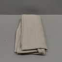 Deconovo Scalloped Window Valance, Kitchen Valances for Windows, Farmhouse Curtain, Rod Pocket Blakcout Short Curtains for Living Room, Bedroom, Bathroom, Cafe, 42x18 Inch, 1 Panel, Light Beige