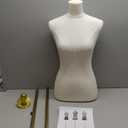 SHAREWIN Mannequin Torso Dress Form 40.55-73.23 Inch Height Adjustable Female Model Display Mannequin Body with Metal Bracket and Rectangular Base for Sewing Dressmakers Dress Jewelry Display, Beige