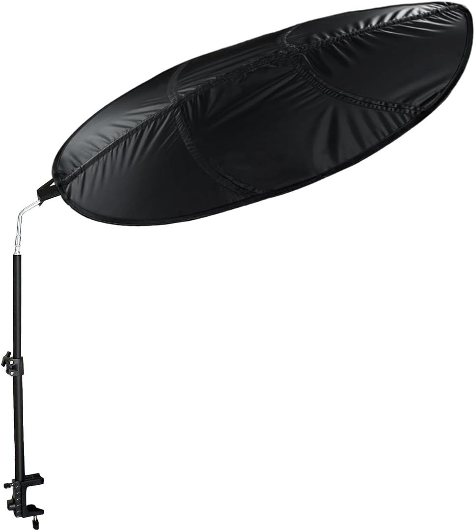Office Cubicle Shade Cubicle Desk Light Shield to Block Anti-Glare Cover Light Sensitive Professionals Cubicle Light Quick Install Shading Light Shade with Clamp(Leaf)