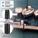Menkxi Dock Fenders 42.13 x 5.91 x 3.94 Inches Long Dock Bumpers Straight-Edge Boat Fenders UV-Resistant Marine Vinyl Boat Bumpers for Docking Guard Vertical Protection