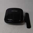 George Foreman 4-Serving Removable Plate Electric Grill and Panini Press, George Tough Non-Stick Coating, Drip Tray Catches Grease, Black