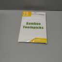 HOPELF 2400 Count Bamboo Toothpicks Skewers For Appetizer,Olive,Barbecue,Fruit,Cocktail,Teeth Cleaning,Double-Points Wooden Toothpick. (2.5 inch)