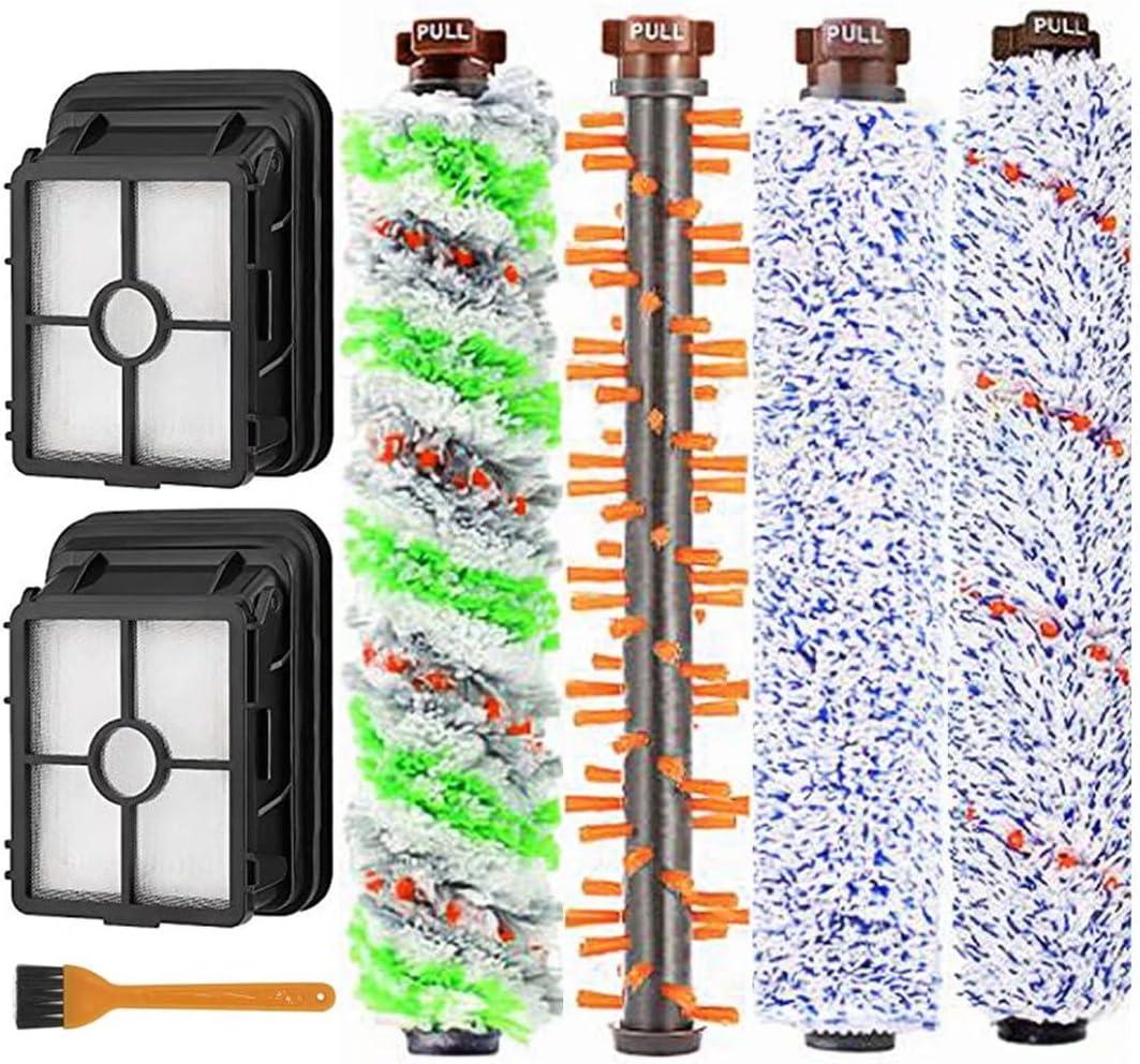 Replacement Parts for Bissell CrossWave 1785 2306 2551 Series Wet Dry Vacuum Cleaner, 1785A 2306A Replacements 1 Set Pet & Multi Surface & Wood Floor & Area Rug Brush Rolls and 2 Pack 1866 Filters