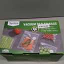 Syntus Vacuum Sealer Bags for Food, 60 Pcs (S+M+L) 8" x 10" and 10" x 13.8" and 11.8" x 13.8" Food Storage Bags for Sous Vide Cooking Microwave Heating, Air Valve Zipper Bags