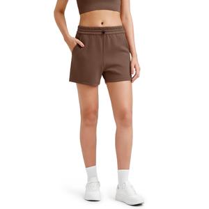 G4Free Summer Shorts for Women Wide Leg Athletic Shorts Comfy Soft Sweat Shorts Adjustable Shockcord Casual Lounge Pajama Shorts Walking(Dark Coffee, XS)