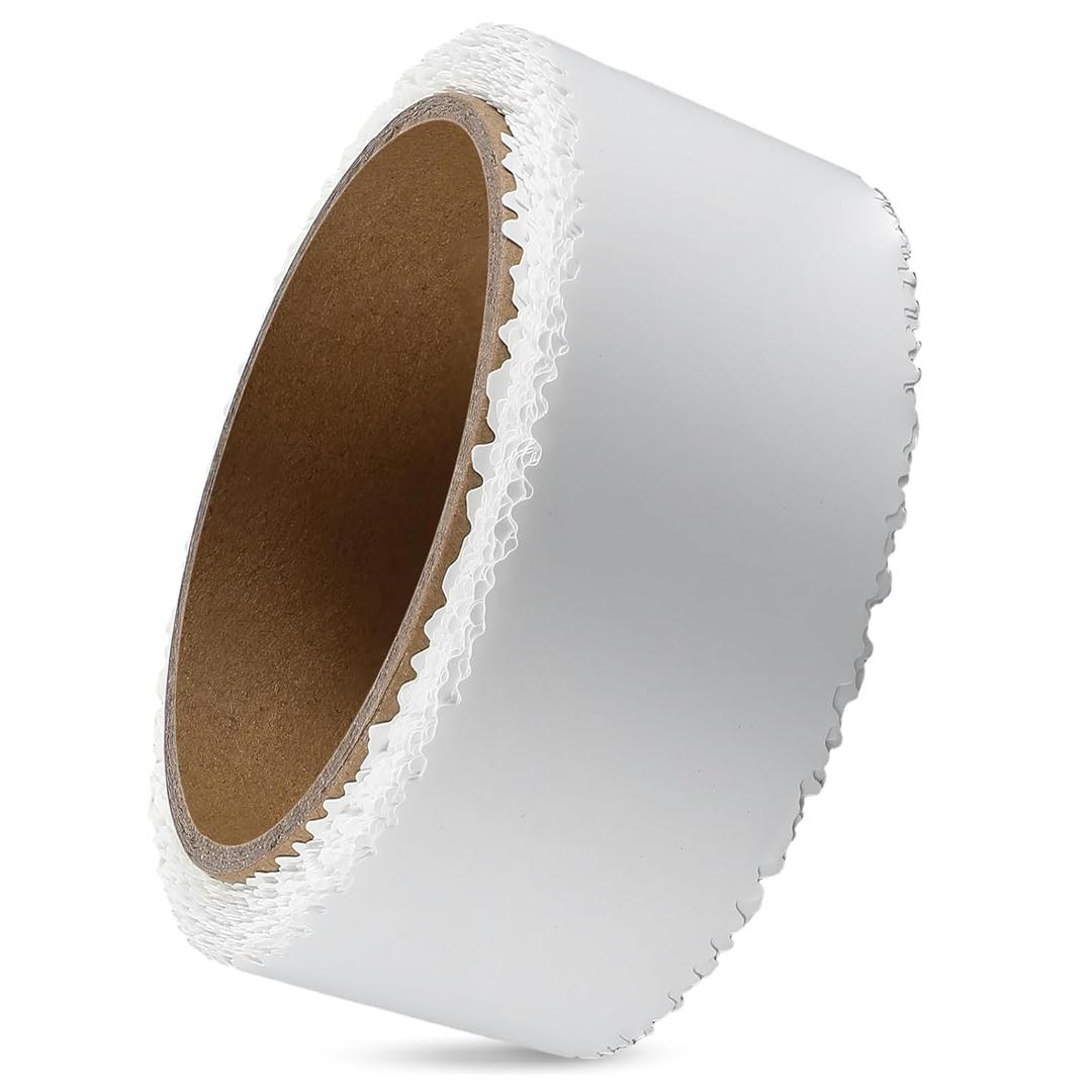 Self Adhesive Stress Crack Tape Drywall Joint Tape Patch Wall Seam Patch Heavy Duty Smooth Roll for Concrete Repair, White(2'' X 50')