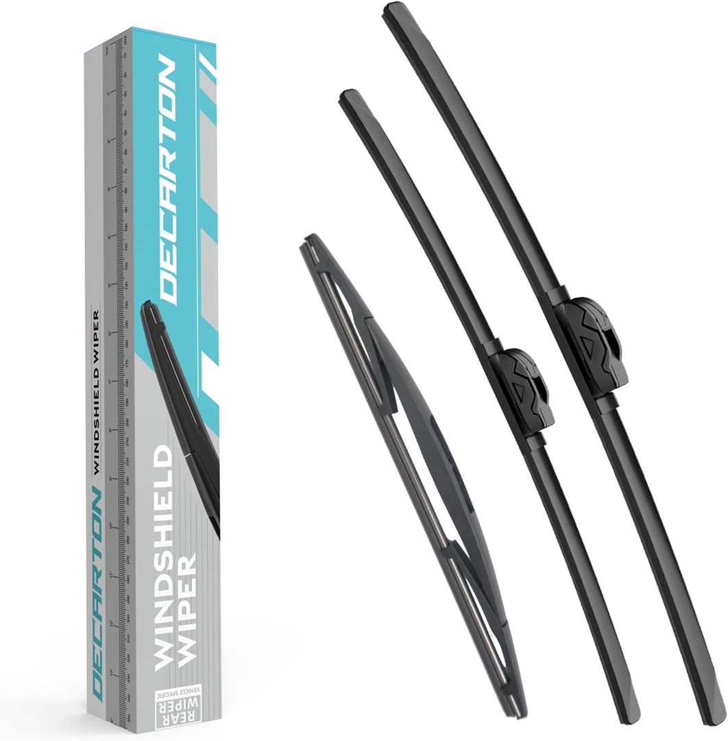 Replacement for GMC Yukon 2008-2014, Original Equipment Windshield Front and Rear Wiper Blade Set - (Pack of 3)