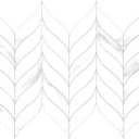 sunwings 10 PCS Peel and Stick Leaf Waterjet Backsplash Self Adhesive Tiles White Marble Wall Panels Stick on Backsplash for Kitchen, Bathroom, Fireplace
