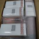 700 Piece Rose Gold Disposable Dinnerware Set for 100 Guests, Rose Gold Rim Plastic Plates, 100 Dinner Plates 100 Dessert Plates, 100 Plastic Silverware Set, 100 Cups, 100 Rose Gold Napkins