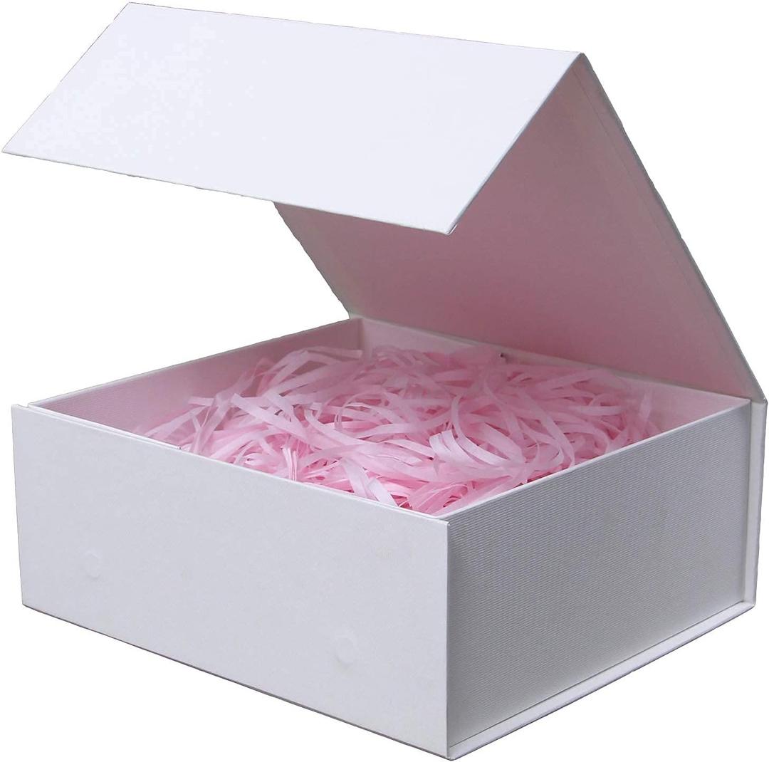 5 Pack of Gift Box,11x7.8x3.5 Inches Gift Boxes with Lids,White Gift Box for Valentines Day,Magnetic Closure Gift Boxes for Presents,Birthday Christmas,Thanksgiving Day