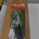 24 Bundles Artificial Flowers for Outdoors/Indoors, Fake Flowers Plants for Indoor Outside Garden Porch Window Box Home Wedding Farmhouse(8 Color)