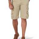 Wrangler Authentics Men's Big & Tall Premium Twill Cargo Short (Bennard), Camel, 44